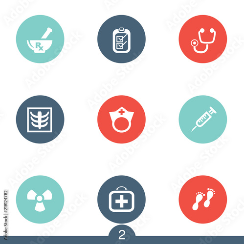 Set of medical icons. Number 2 in a series of 4.