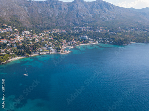 Aerial view of beautiful Croatia