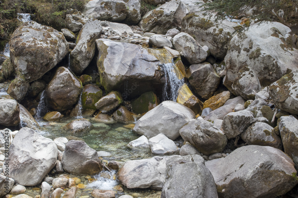 Small river and waterfall Small river and waterfall