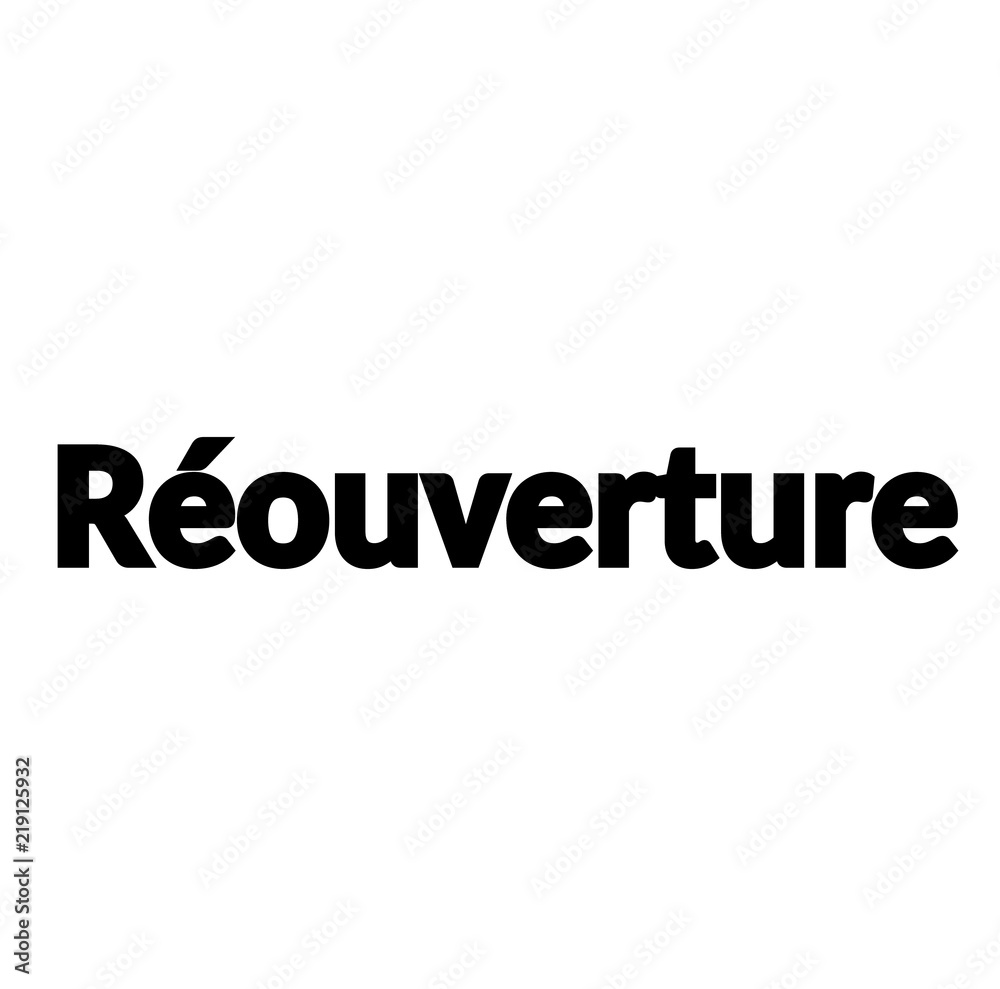 reopening stamp on white reopening stamp on white