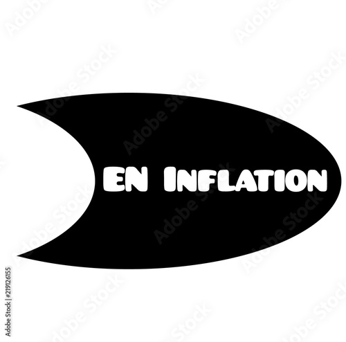 inflation stamp on white