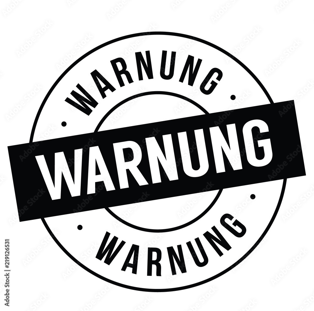 warning stamp on white warning stamp on white