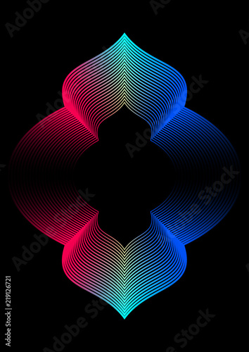 Collection of design of minimal covers with smooth lines forming a gradient. Background for the presentation, brochure, catalog, poster, book, magazine, etc. Vector illustration Eps10