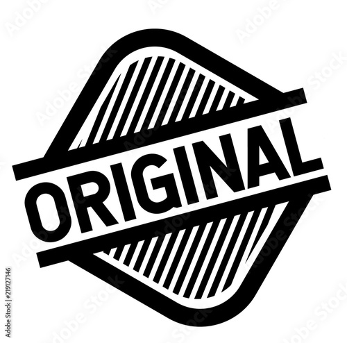 original stamp on white