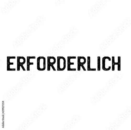required stamp on white