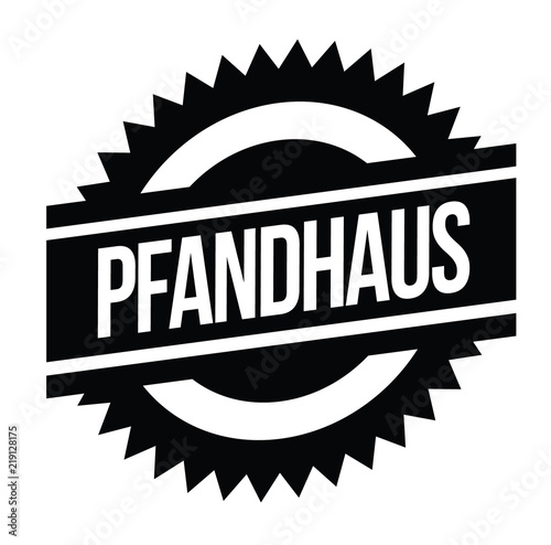 pawn shop stamp on white