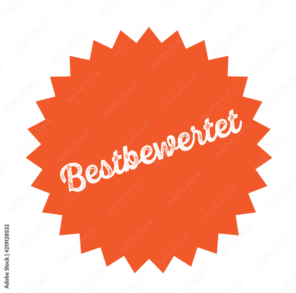 top rated stamp on white