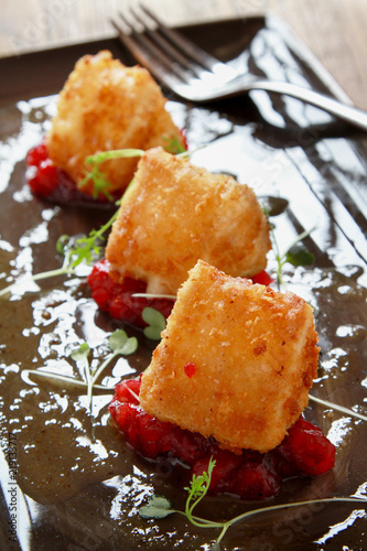 fried brie cheese appetizer photo