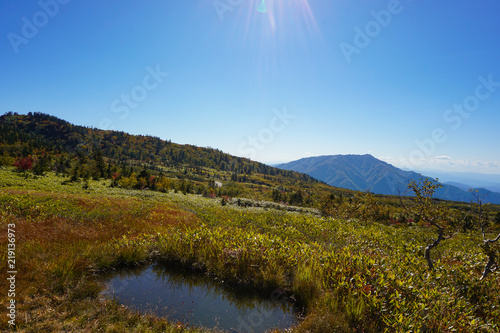 Autumn of Midagahara. 弥陀ヶ原の秋 日本 富山県立山町 立山黒部アルペンルート 餓鬼田、池塘