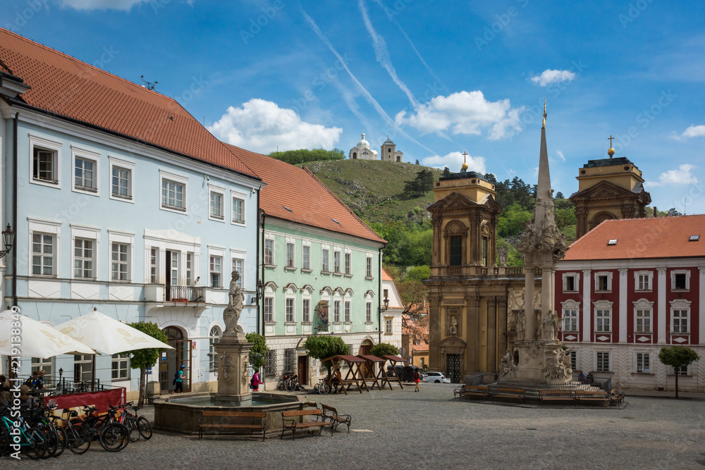 Old town in Mikulov, Moravia, Czech Republic