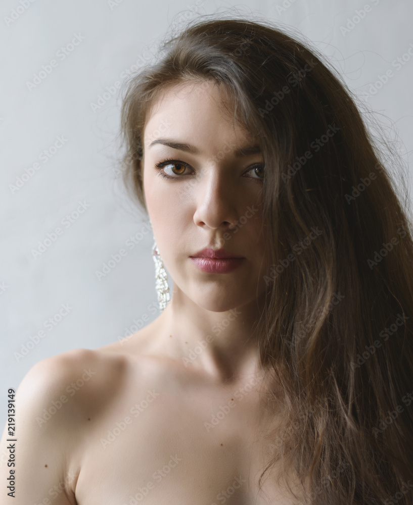 Portrait of a beautiful young woman. Selective soft focus. Portrait of a beautiful young woman. Selective soft focus.