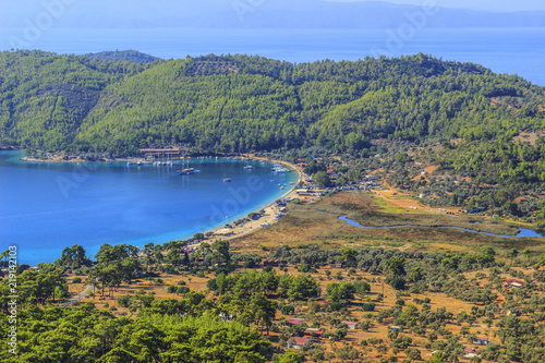Fototapeta Naklejka Na Ścianę i Meble -  Akbuk Bay, Akyaka, Mugla, Turkey