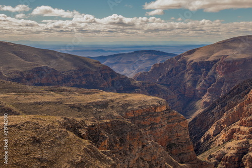 The Swartberg Pass runs through the Swartberg mountain range in the Karoo in the Western Cape province of South Africa