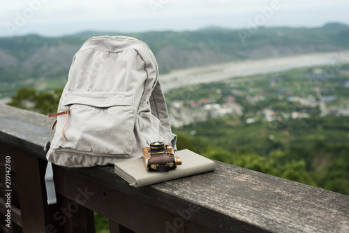 backpack in the outdoor