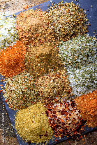 mixed flavoured salts