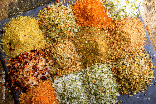 mixed flavoured salts