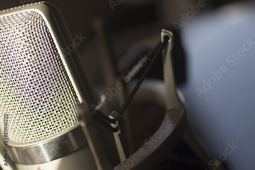 Recording studio voice microphone