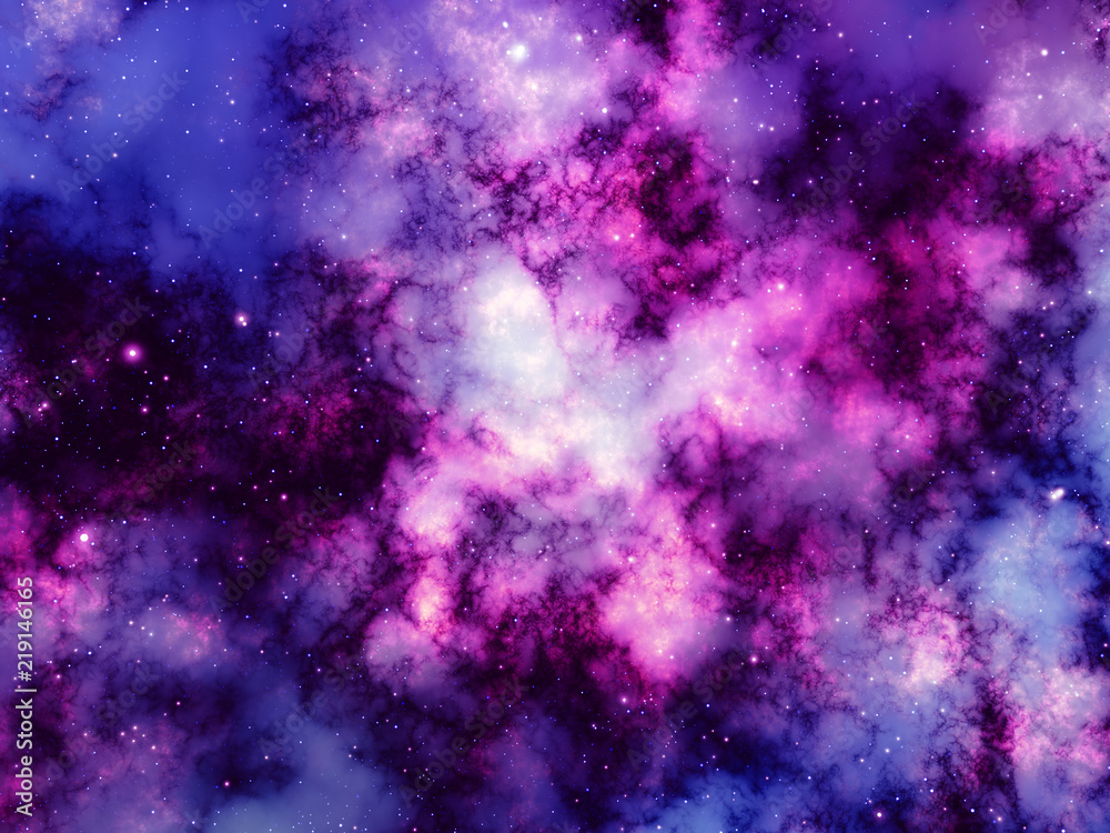Colorful nebula and glowing gas clouds in space Colorful nebula and glowing gas clouds in space