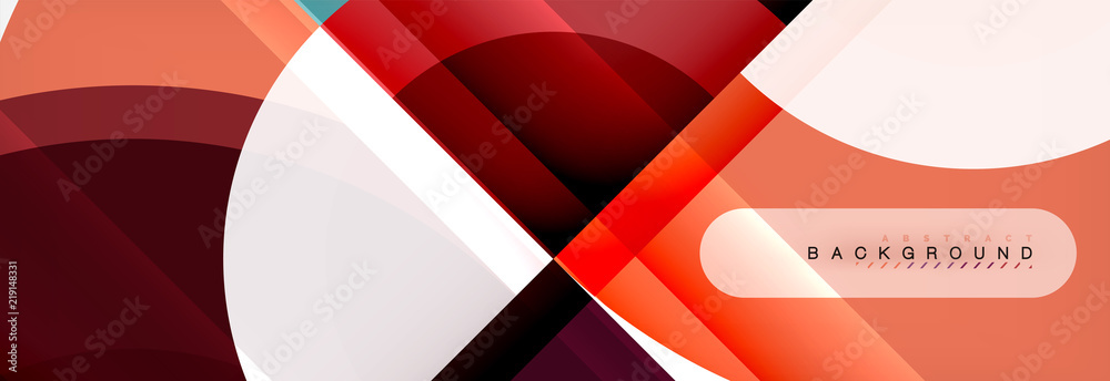 Obraz premium Vector circular geometric abstract background