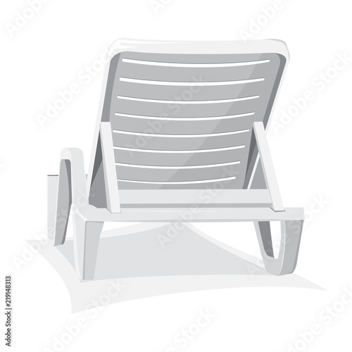 Plastic beach chair 