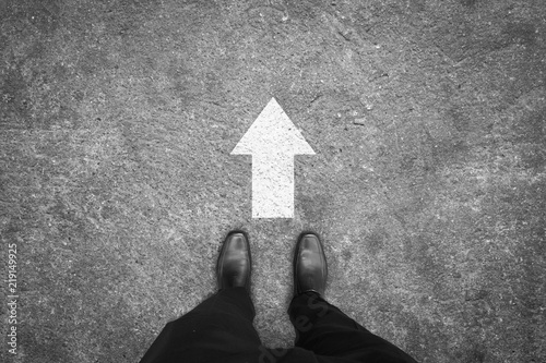 Business path to success concept