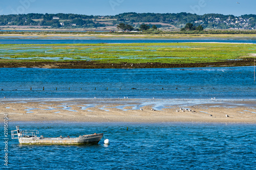 Le grand Traict, low tide, Le Croisic, Bretagne, France photo