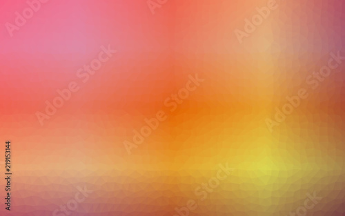 Nice abstract illustration of pink, orange, yellow and purple triangle poligon. Nice background for your design.