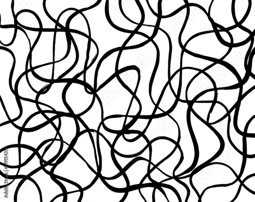 White and black grunge pattern. Background. Brush. Vector.