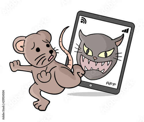 scared rat running