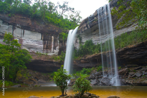  Huay Laung  waterfall  famous waterfall in Ubon province  Thailand.