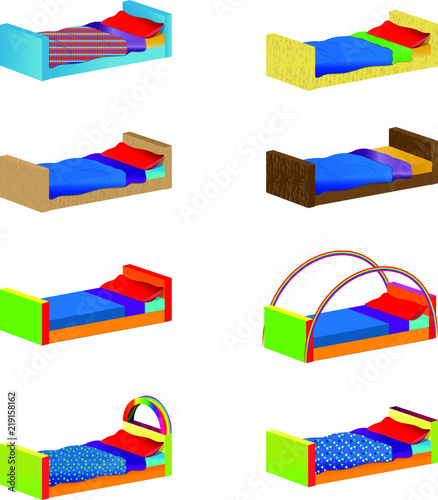 Assortment of Colourful Beds