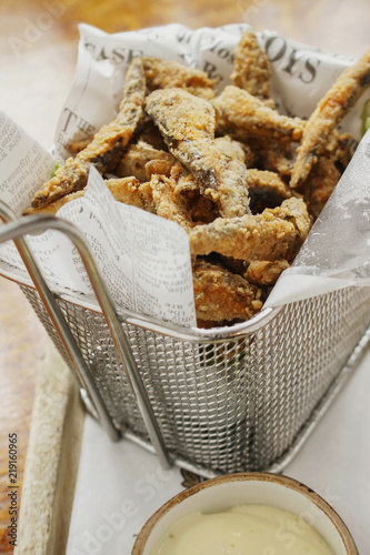 Valokuva deep fried whitebait