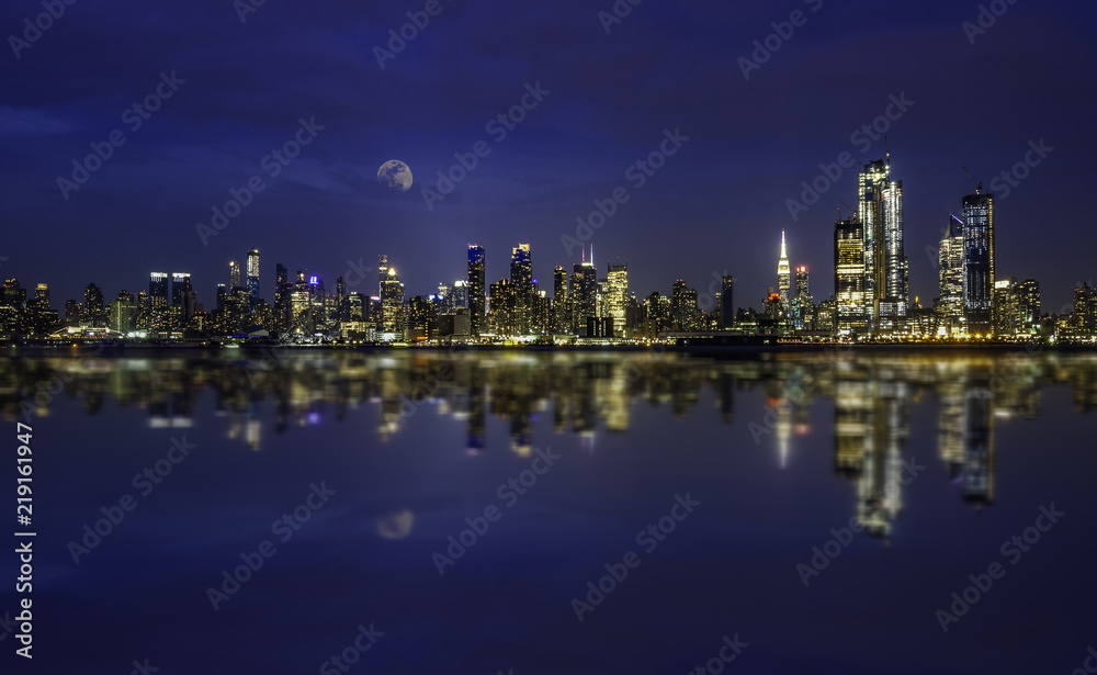 Manhattan Skyline at Blue Hour