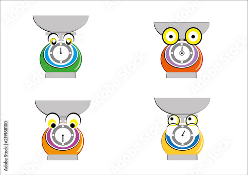 colored scales