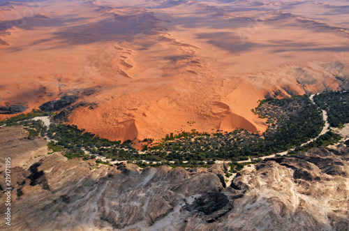 Kuiseb canyon aerial view, Namibia, Africa