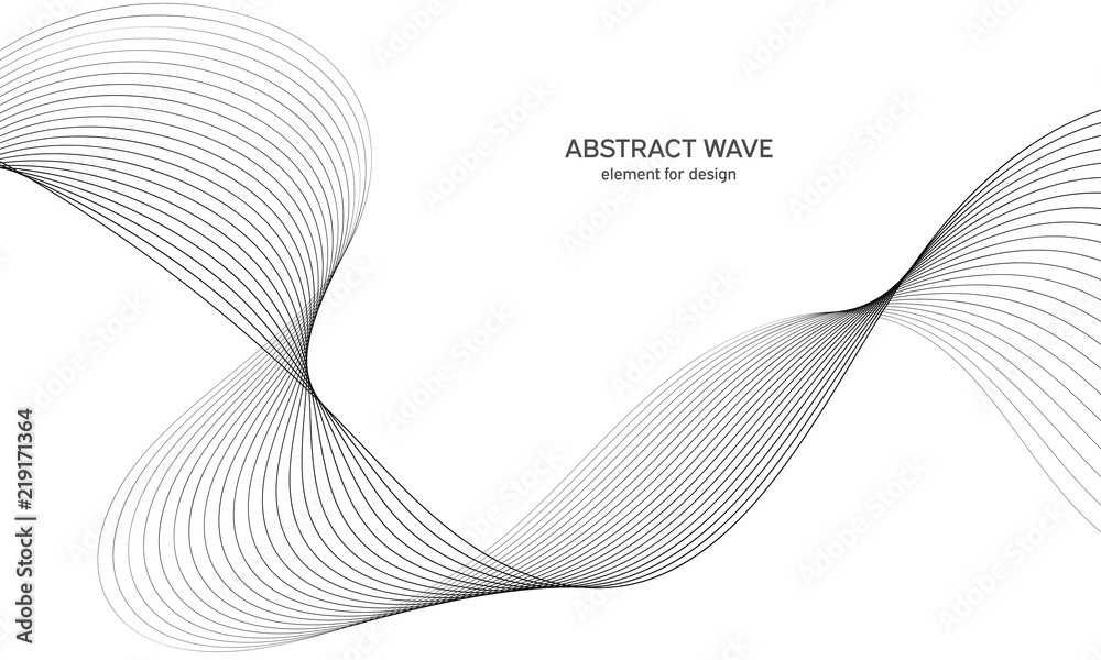 Abstract wave element for design. Digital frequency track equalizer. Stylized line art background. Vector illustration. Wave with lines created using blend tool. Curved wavy line, smooth stripe. Abstract wave element for design. Digital frequency track equalizer. Stylized line art background. Vector illustration. Wave with lines created using blend tool. Curved wavy line, smooth stripe.