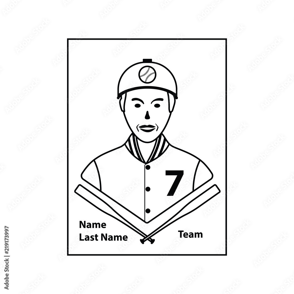 Baseball card icon