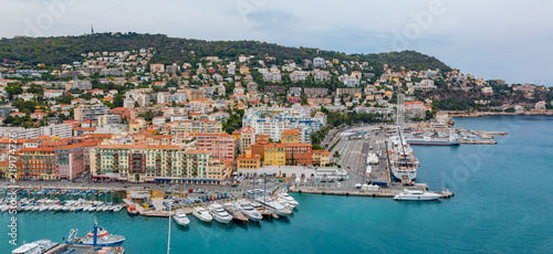 Nice city coastline on the Mediterranean Sea © SvetlanaSF