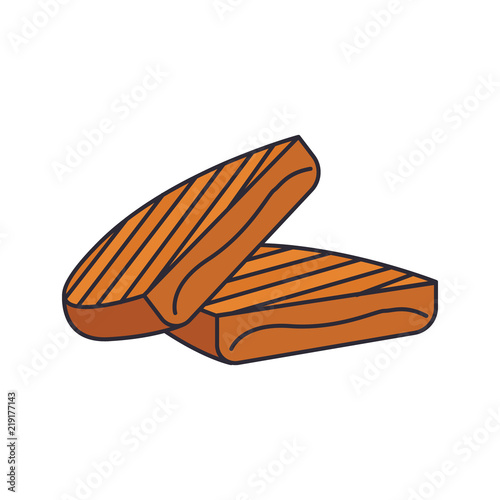 Cuban sandwish icon, cartoon style photo