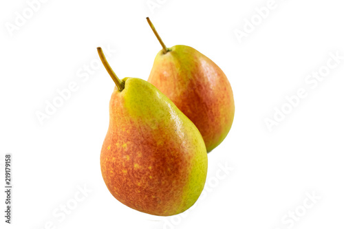 ripe pears isolated on a white background