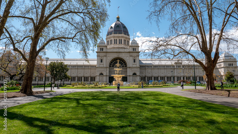 MELBOURNE, VICTORIA - September 2017 - The Royal Exhibition Building