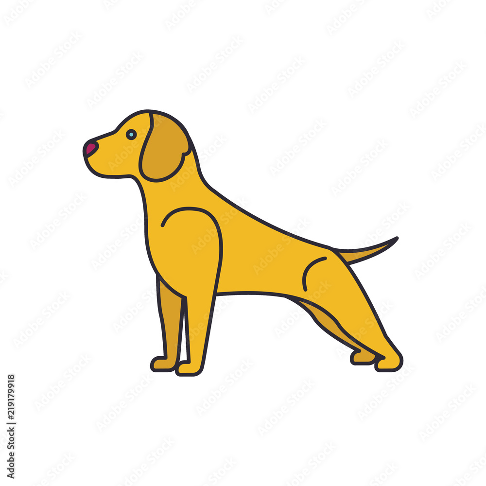 Beagle dog icon, cartoon style Beagle dog icon, cartoon style