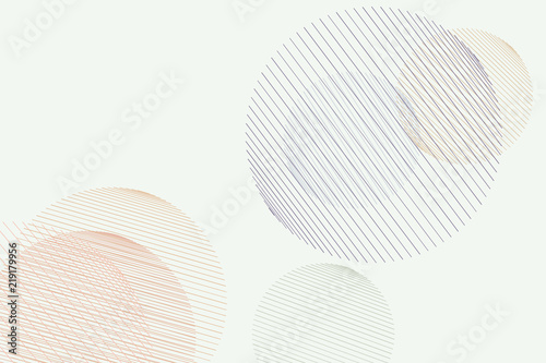 Abstract geometric background with shape of messy random line circles pattern. Details, vector, decoration & creative.