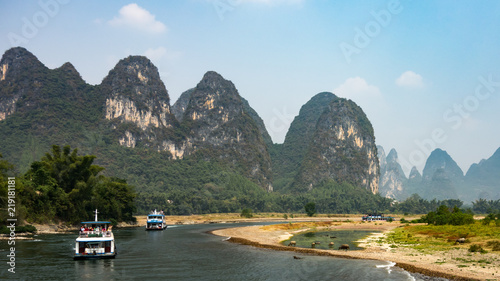 Bootsfahrt auf dem Lijiang Fluss, Guilin, China