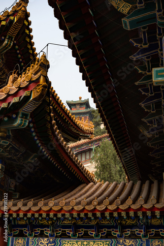 Tempeldächer in Peking, China