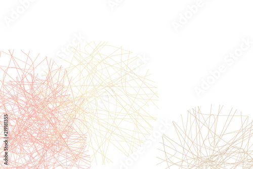 Abstract conceptual geometric messy random line circles pattern. Web, cover, vector & backdrop.