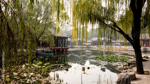 Tempelteich in Peking, China