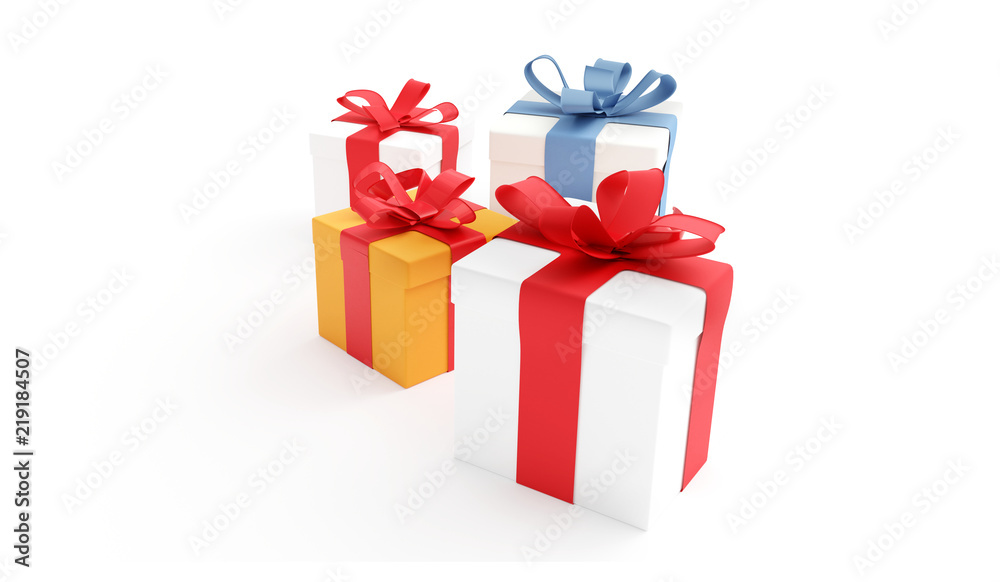 gift boxes 3d-illustration gift boxes 3d-illustration