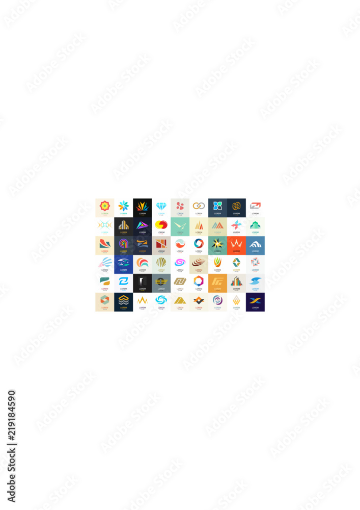 Abstract logos collection. Geometrical abstract logos Abstract logos collection. Geometrical abstract logos