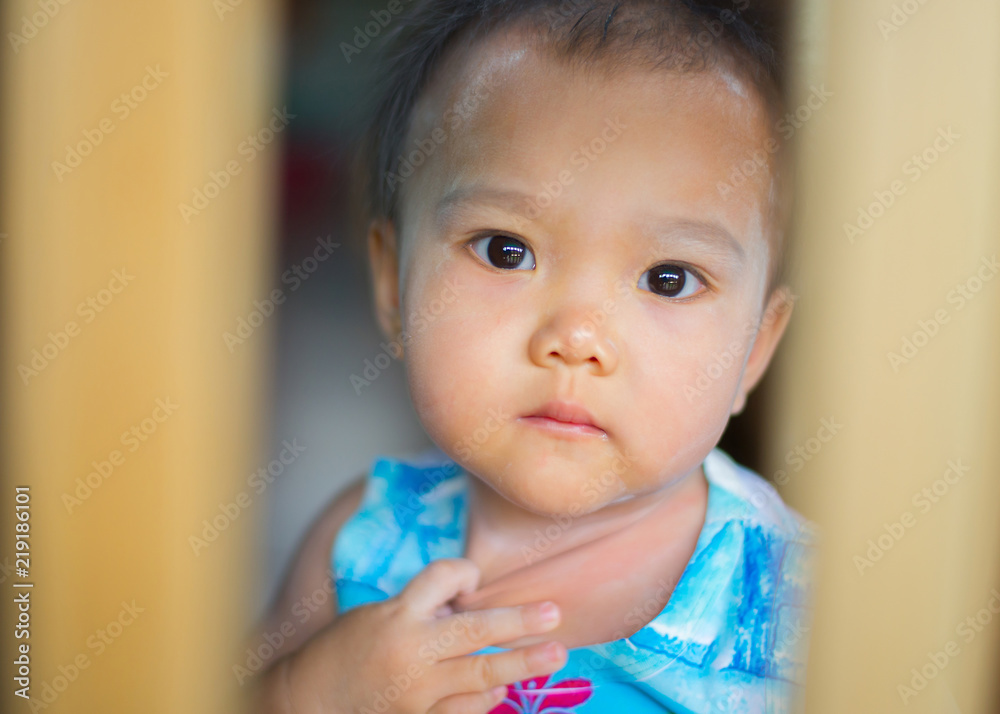 Portrait Asian cute little boy face, bright and innocent eyes. Portrait Asian cute little boy face, bright and innocent eyes.
